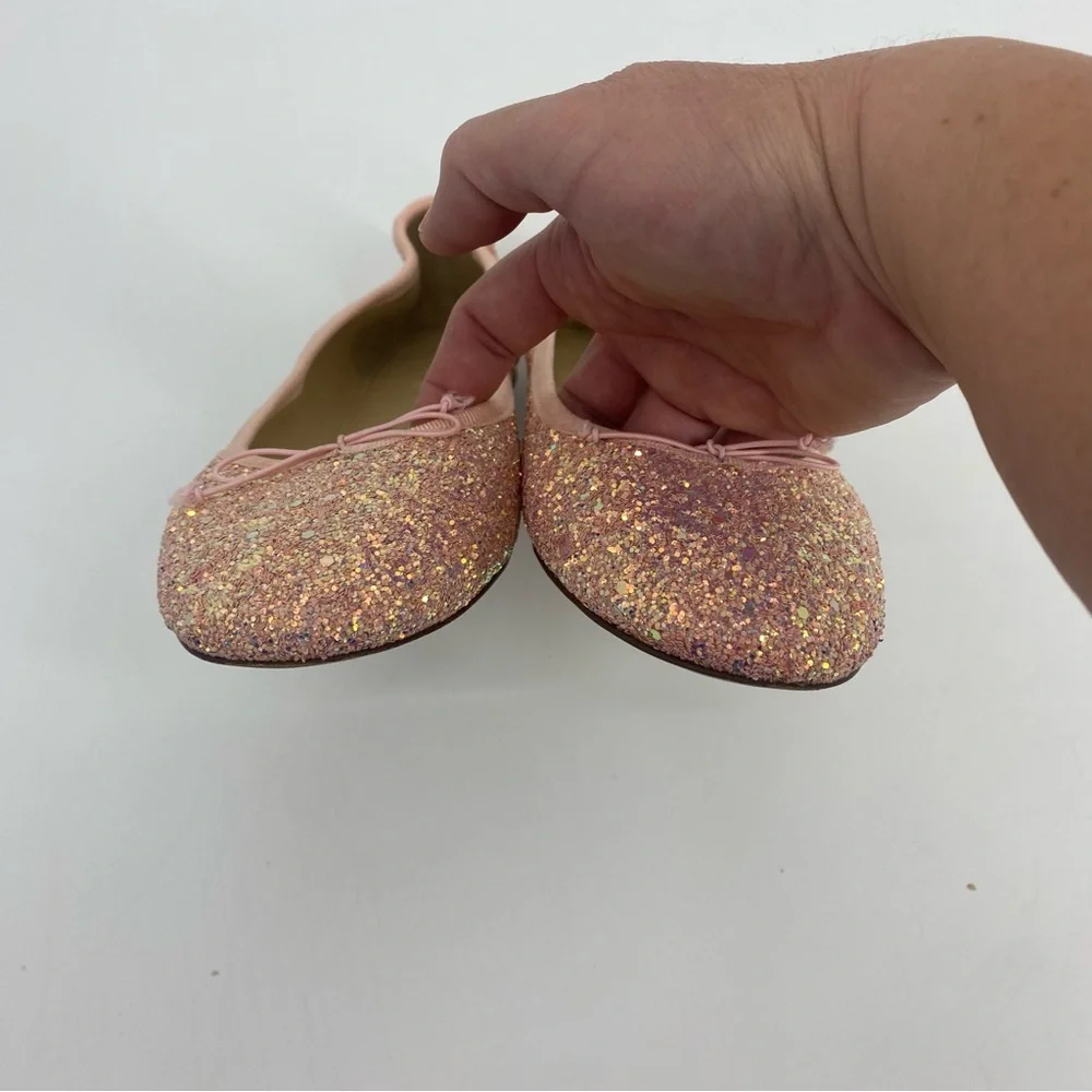J. Crew Glittery Classic Ballet Flats Size 8 - Picture 3 of 6
